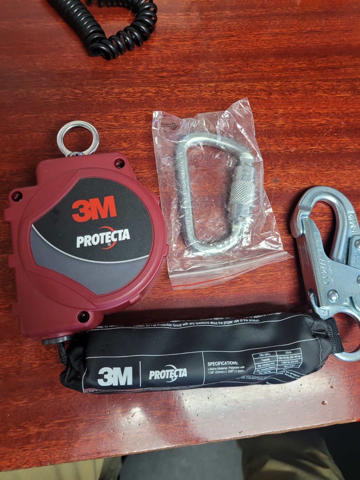 3M 3100513 Self Retracting Lifeline Web Snap Hook Construction Fall Protection