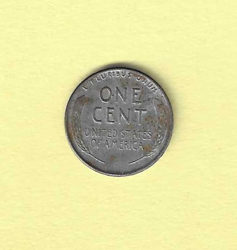 1943d Zinc-Steel Penny VG