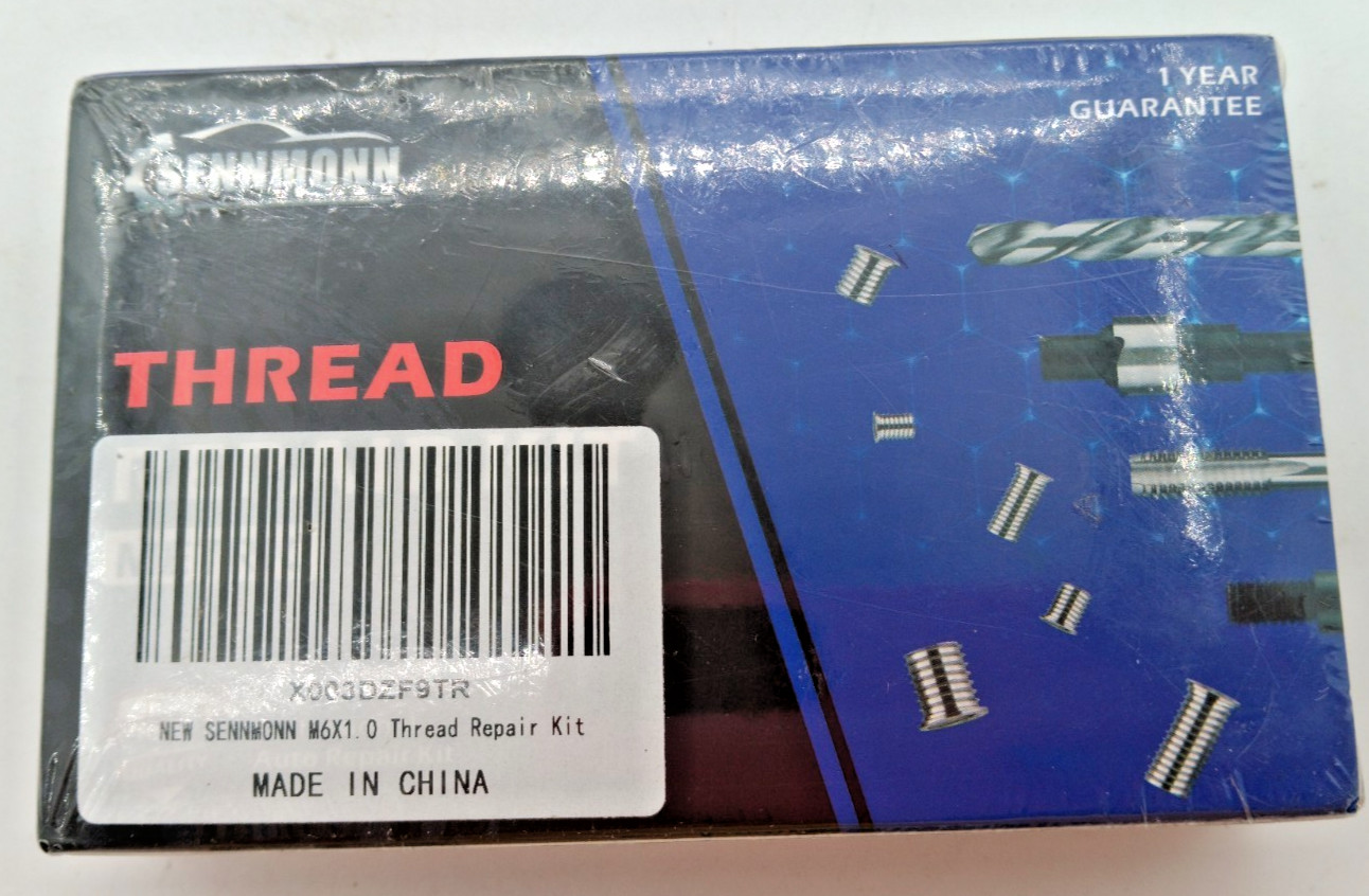 SENNMONN | THREAD REPAIR KIT | 9.4mm INSERT HSS DRILL | M6X1.0X9.4mm | 10 PCS
