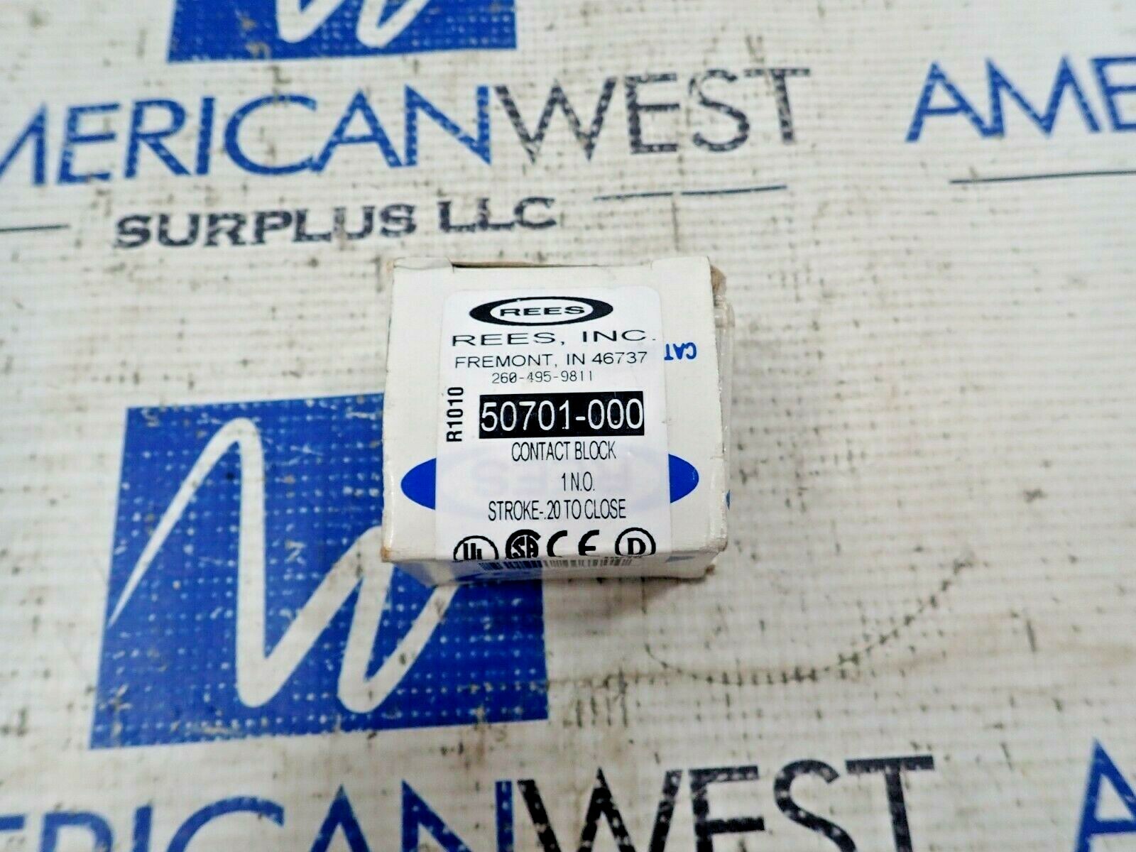 NEW Rees 50701 A NO Heavy Duty Contact Block