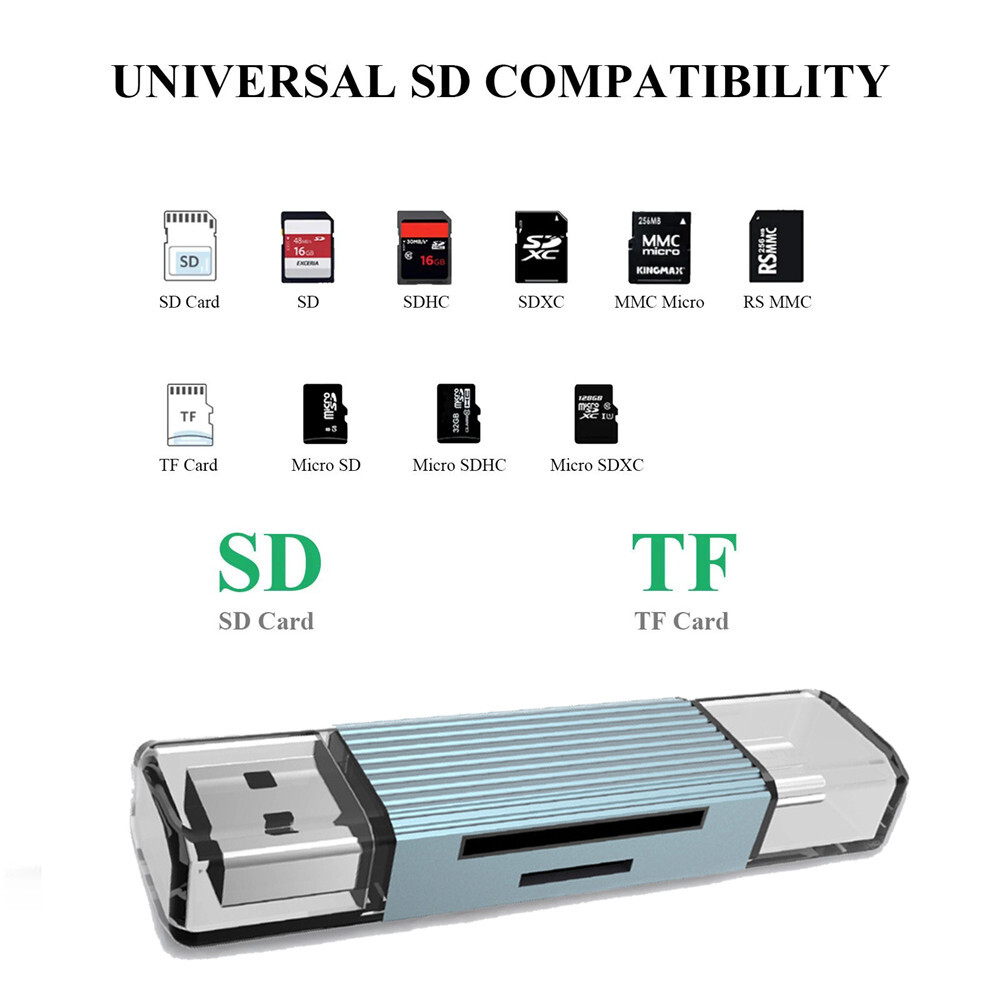 OTG/USB MULTI FUNCTION CARD READER WRITER MICRO SD/SD USB 3.0 ADAPTER For Phone