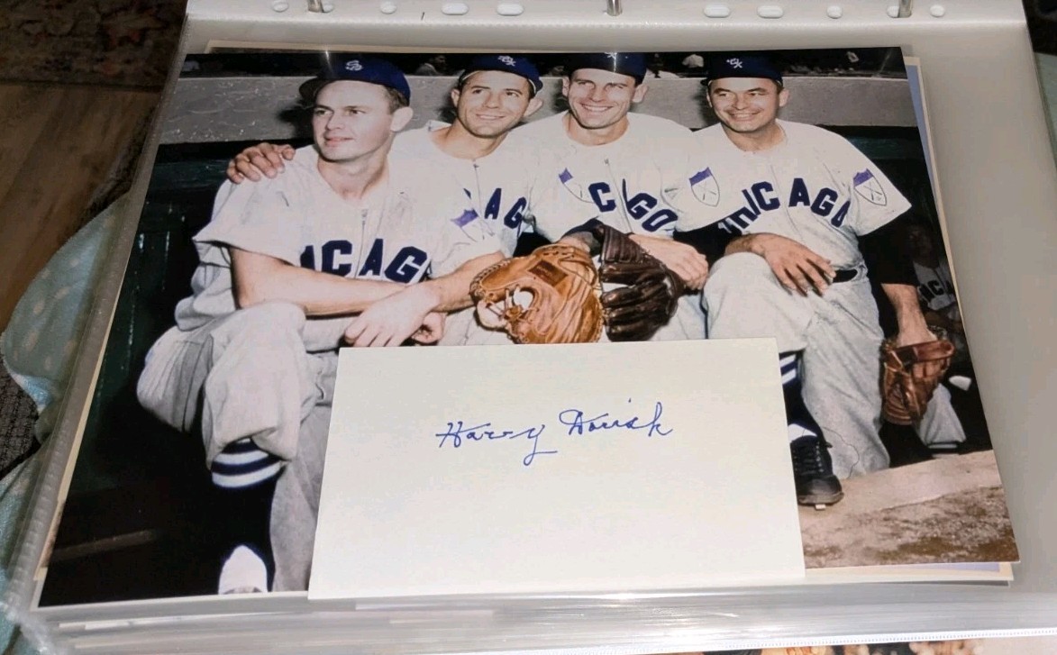 Harry Dorish Chicago White Sox Signed Cut With 8x10 Photo W/Our COA B