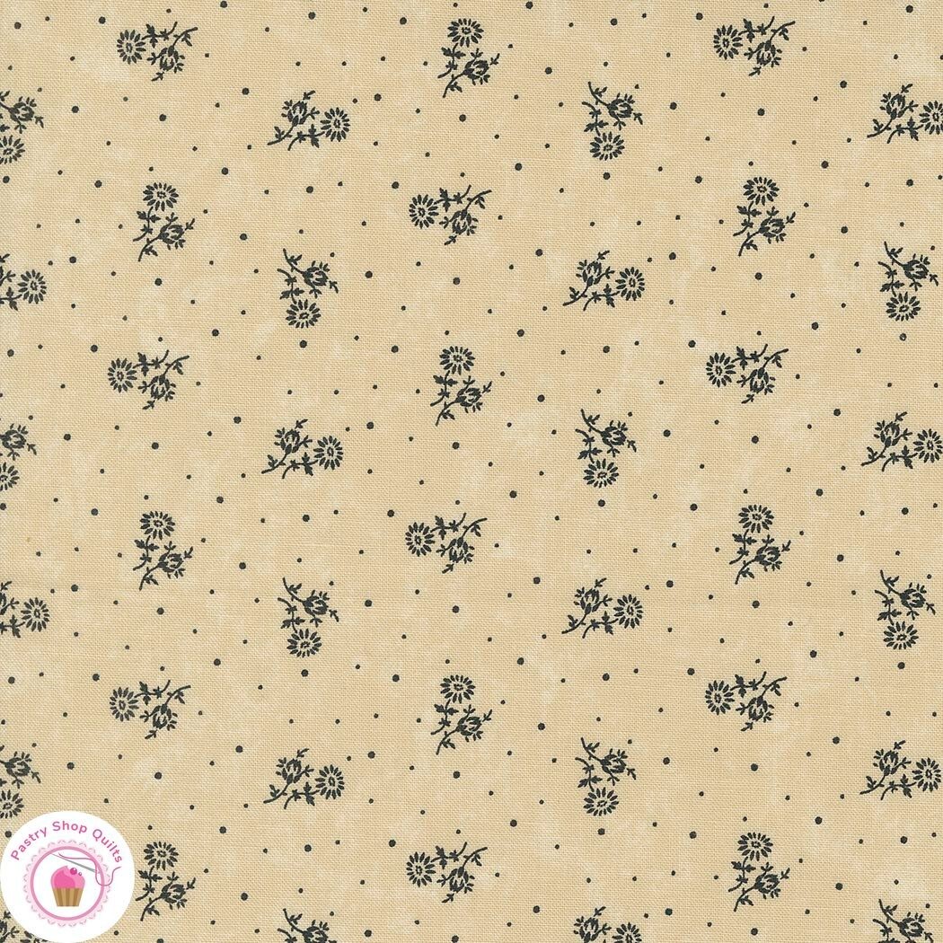 Moda BLACKBIRD'S NEST 9751 11 Beige Black  KANSAS TROUBLES Quilt Fabric