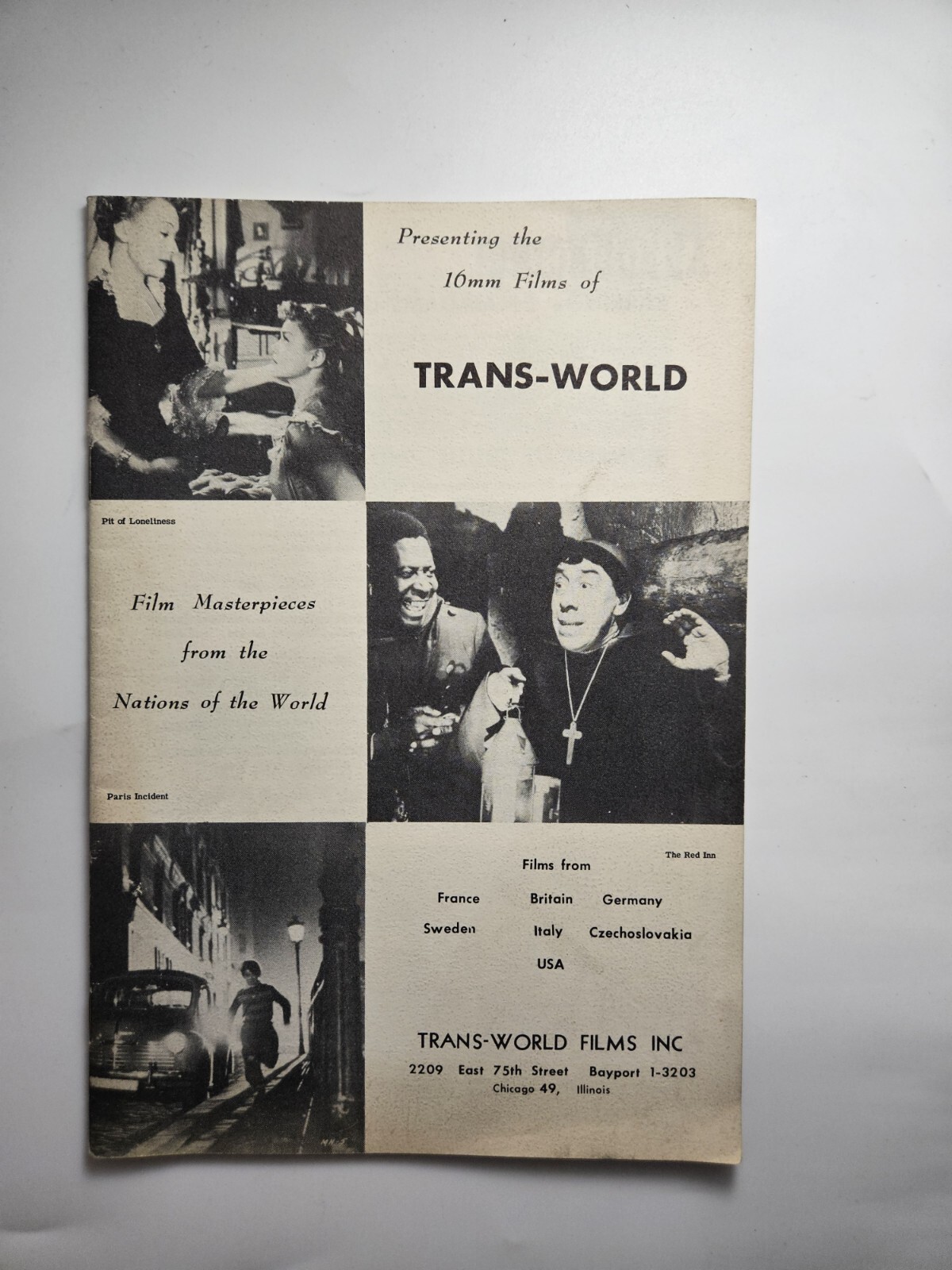Trans World Films Inc Catalog Rare