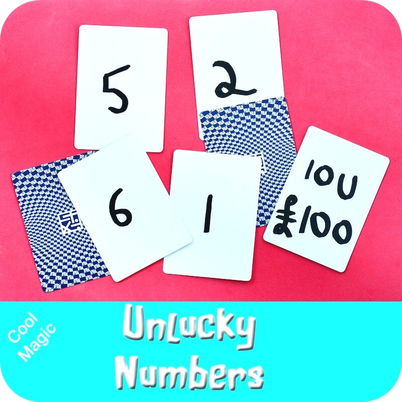 Unlucky Numbers Magic Packet Card Trick Self Working Easy Close Up