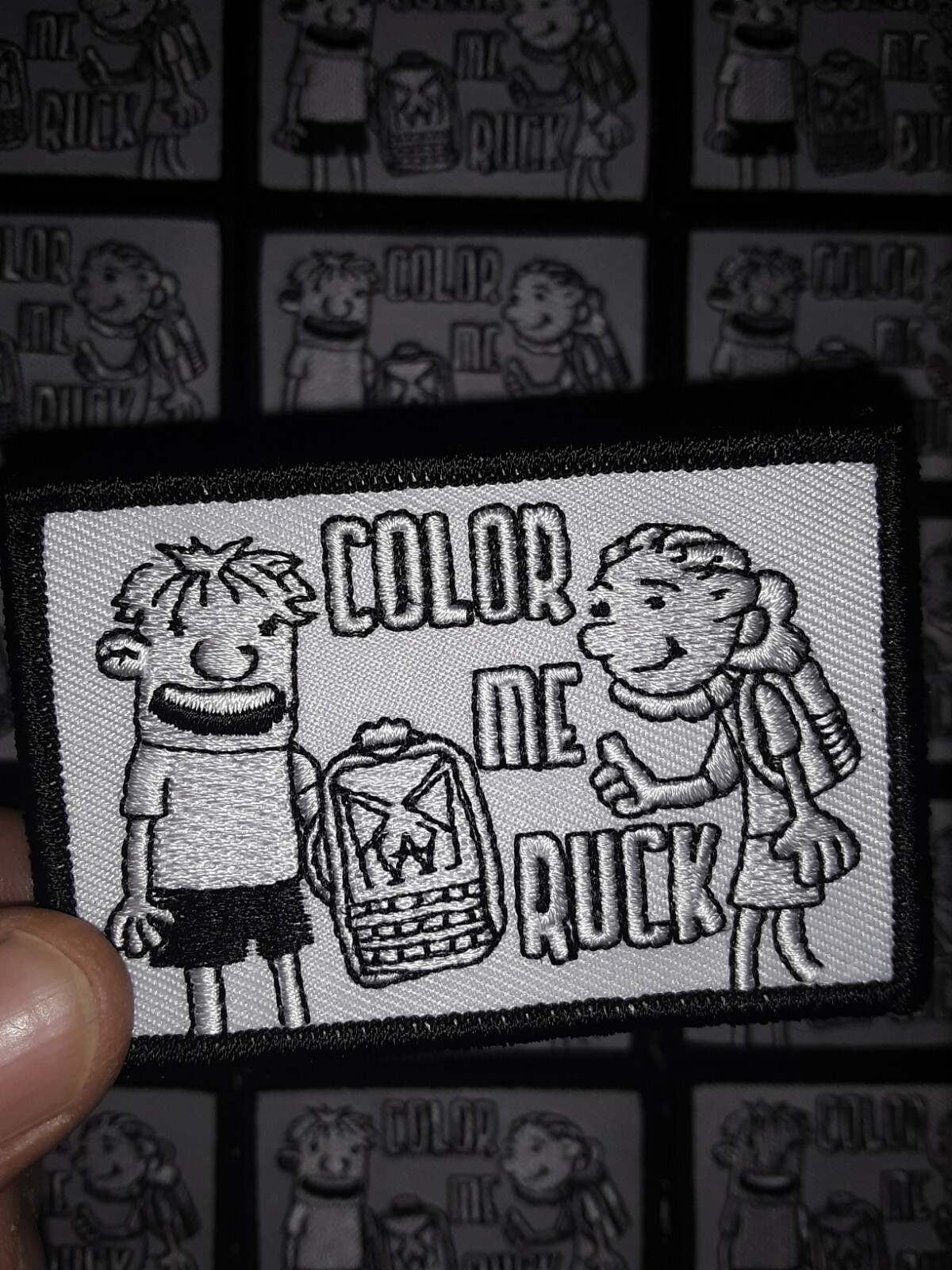 GORUCK Style Morale Patch - kids color me ruck challenge - PWAP