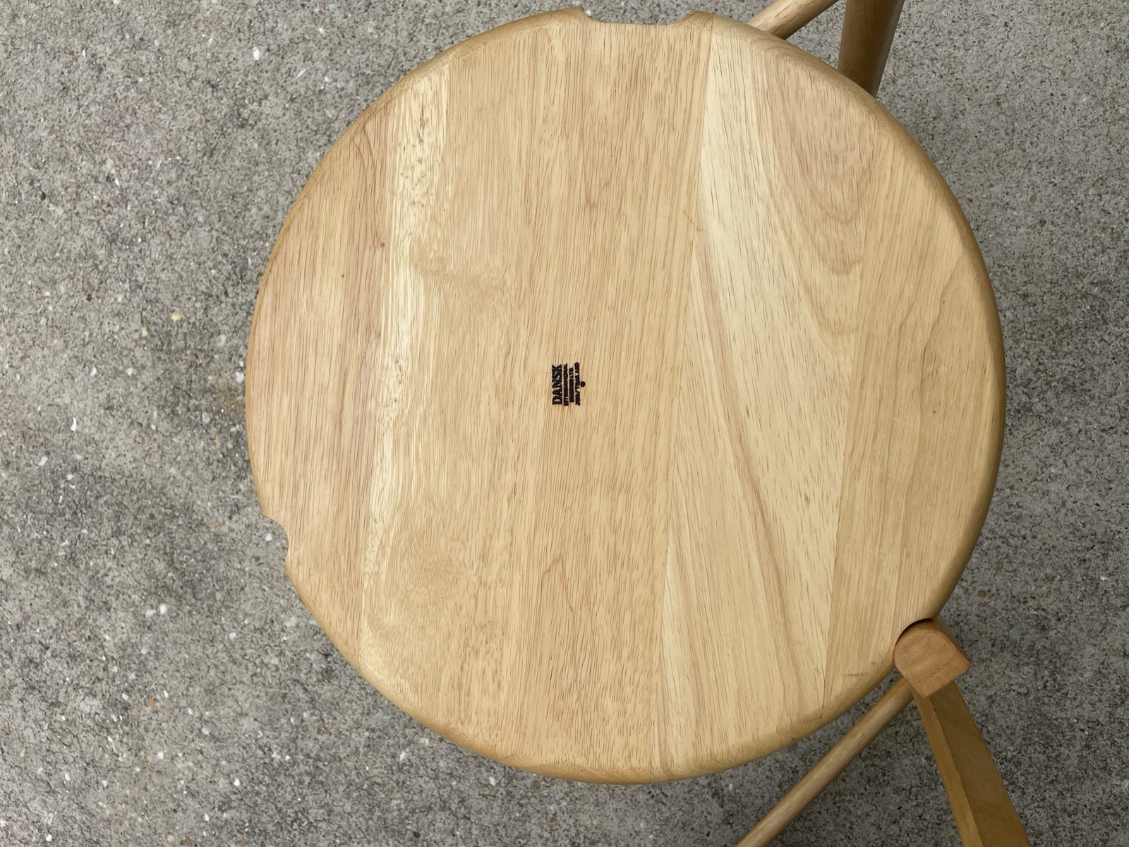 Pair Dansk MCM Danish Folding Round End Tables with Removable Trays