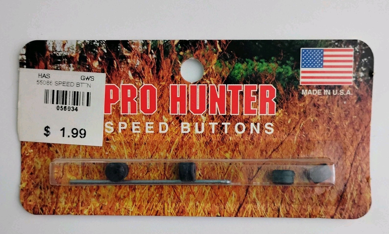Pro Hunter Speed Buttons Set Black Rubber Archery Bow String Silencer Made USA