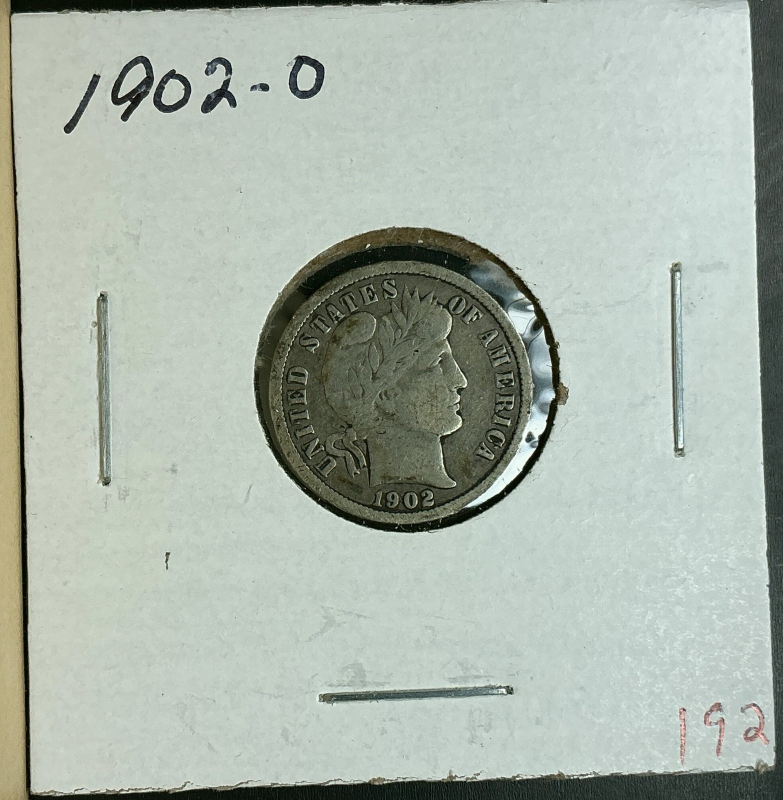 F 1902-O Barber Liberty Dime New Orleans rare date silver collection great coin