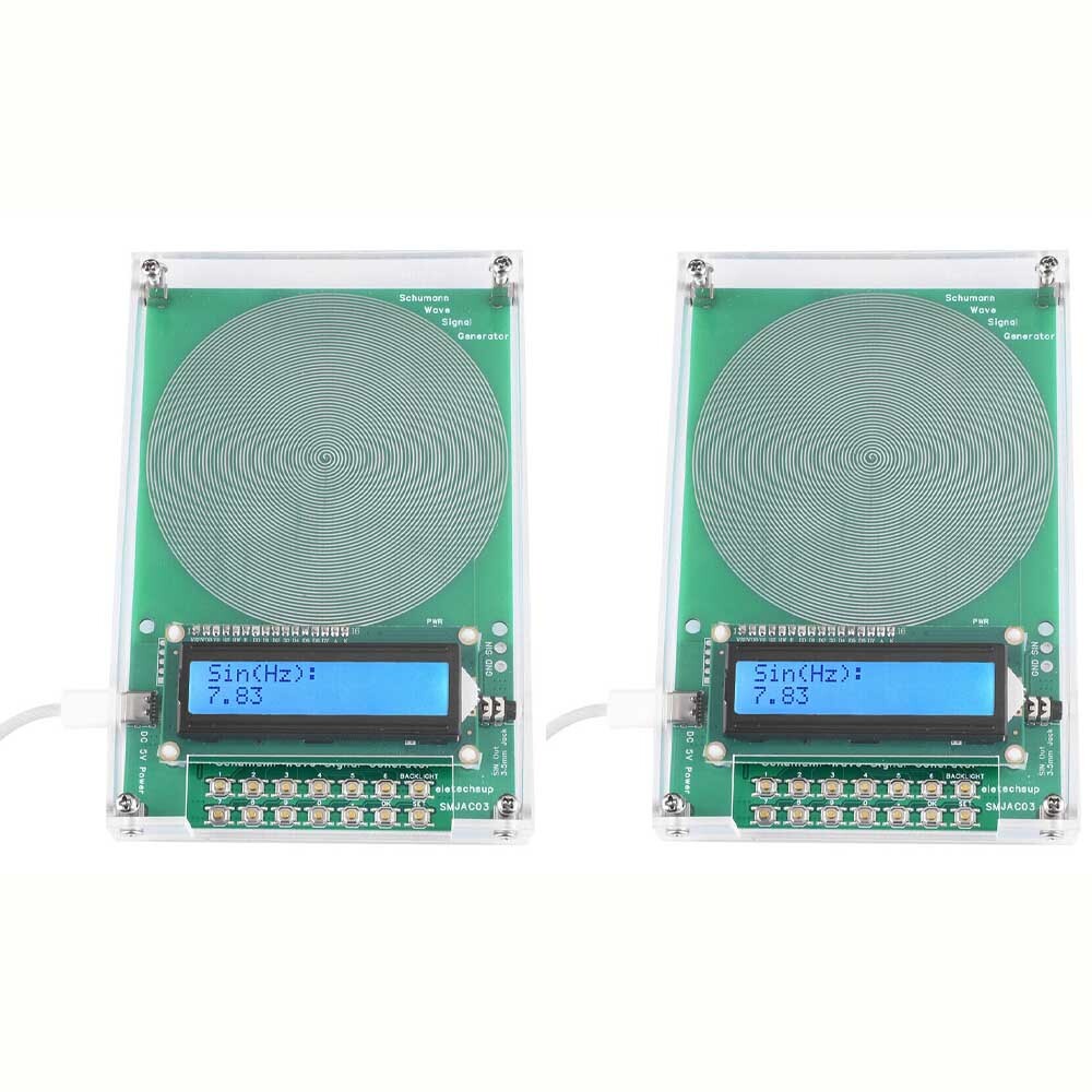 2pc For Schumann Wave Generator Pulse Sine Frequency+Audio Output Connector+Case