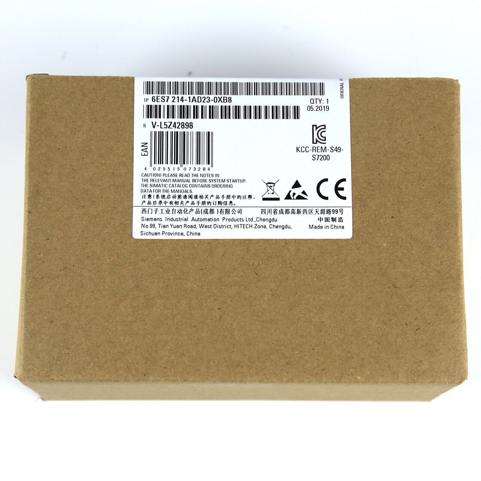 1PCS Siemens 6ES7214-1AD23-0XB8 PLC Unit