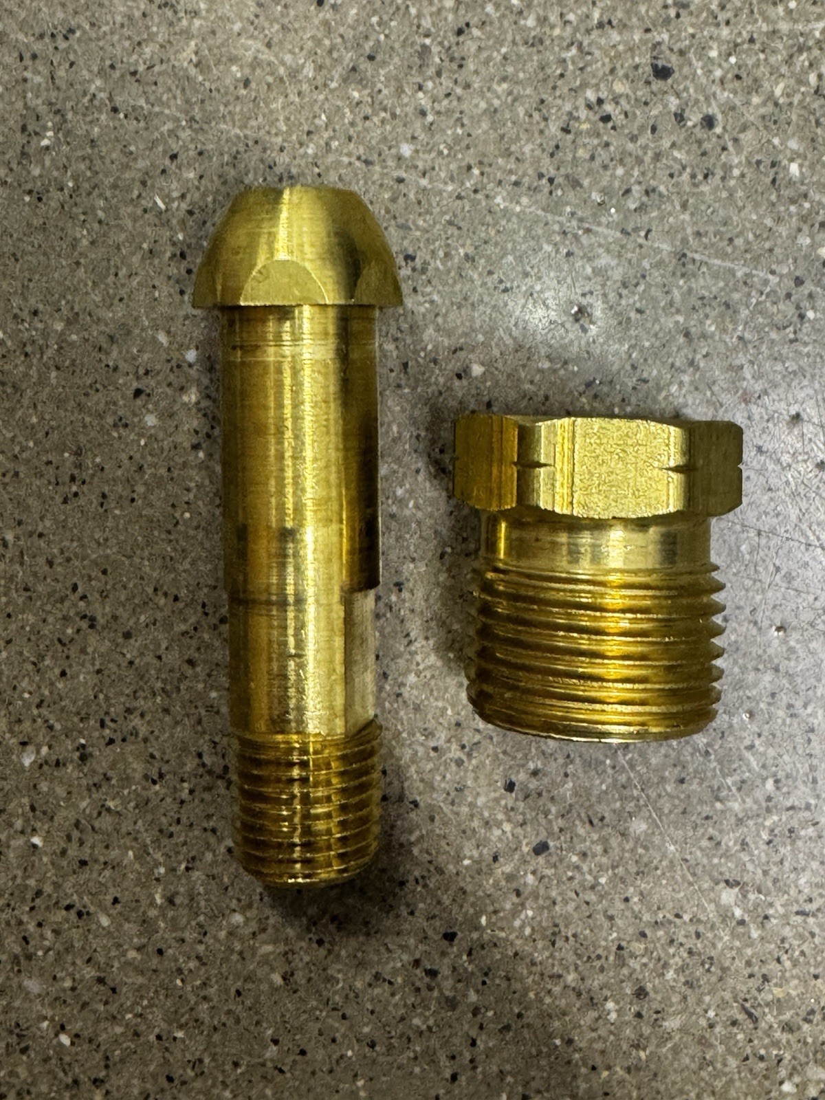 Me318p 1/4" Male Npt To Hard Nose Pol Full Flow Marshall Excelsior Propane Lpg
