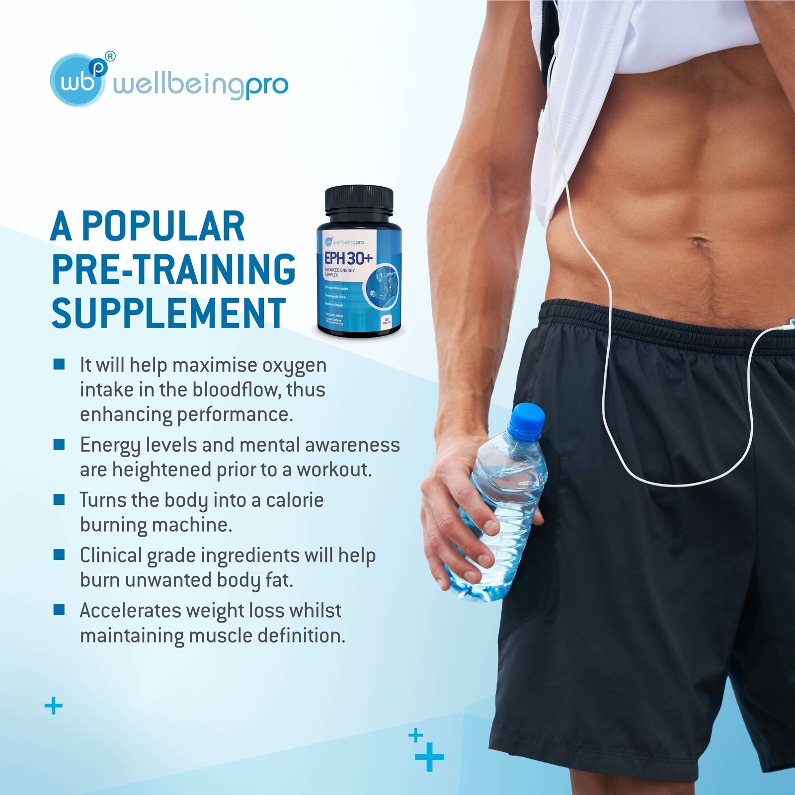 EPH30+ Advanced Energy Tablets Diet Slimming Pills Pre-Workout Ephedrine Free