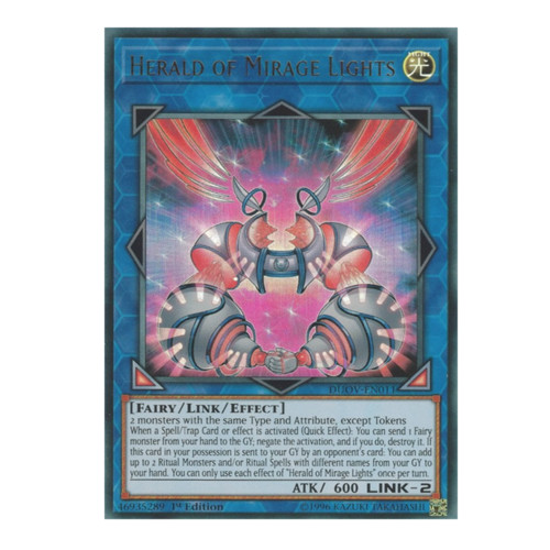 *** HERALD OF MIRAGE LIGHTS *** ULTRA RARE DUOV-EN011 MINT/NM YUGIOH!