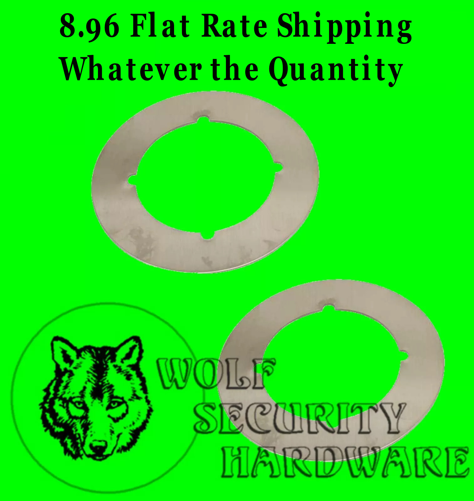 1 Pair Don Jo Scar Cover Plate Stainless Steel 630 3 1/2" O. D. Lock Door Repair