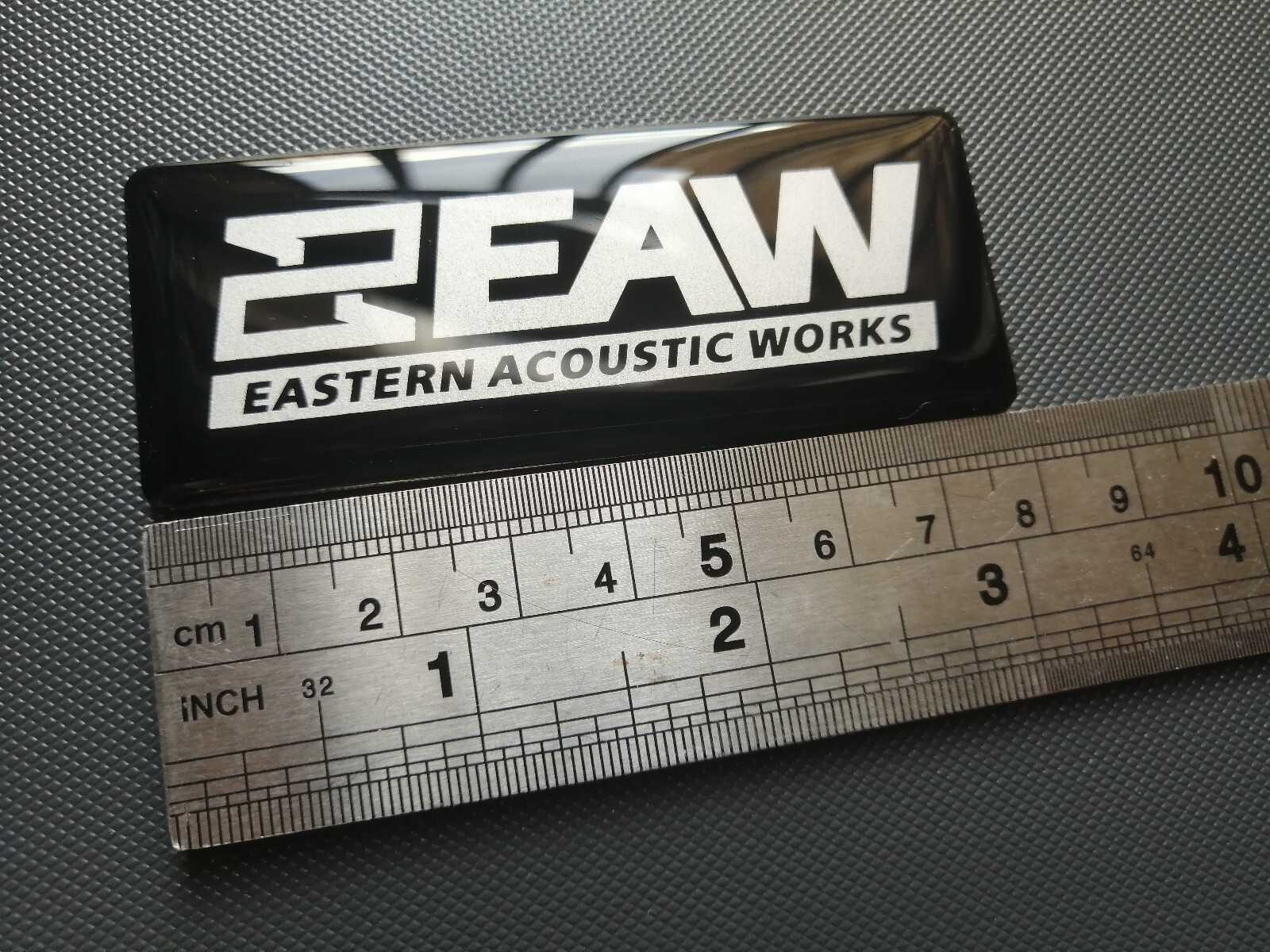 2pcs Replacement EAW Sticker Speaker logo Badge ABS Aftermarket