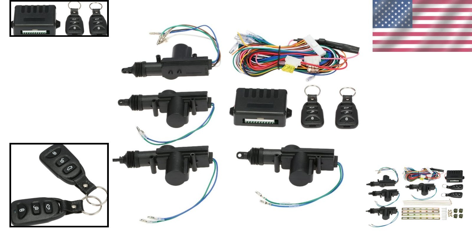 Universal Car Keyless Entry System: Secure 4PCS Door Lock Actuators & Remote