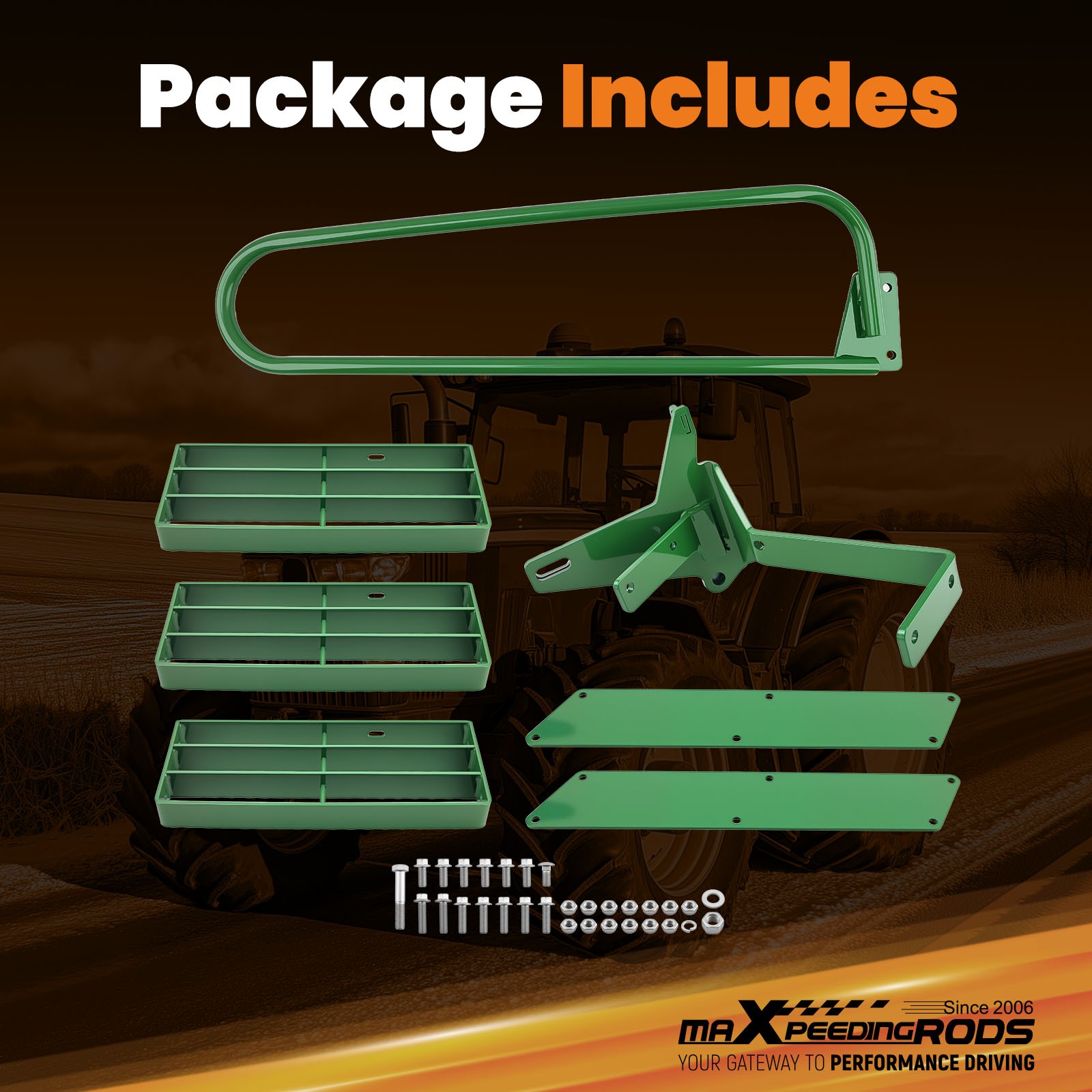 Heavy Duty Tractor Stair Step Kit for John Deere 2WD 3010/3020/4000/4010/4020