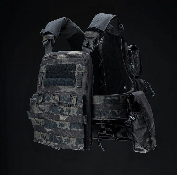 Matrix Assault Recon Plate Carrier for Airsoft paintball. multicam OCP black