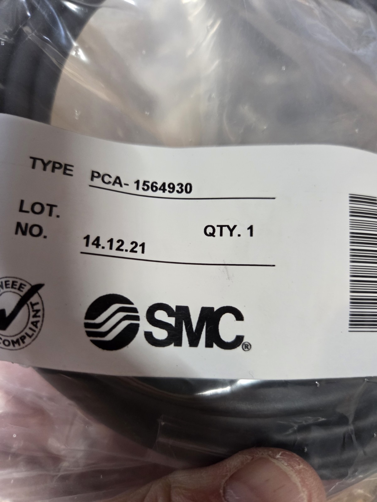 SMC PCA-1564930 Power Supply Cable M12 5-Pin 6M Length
