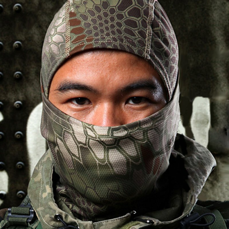 Camo Tactical Military Face Mask Balaclava Cap Hat Outdoor Airsoft Motorcycle US