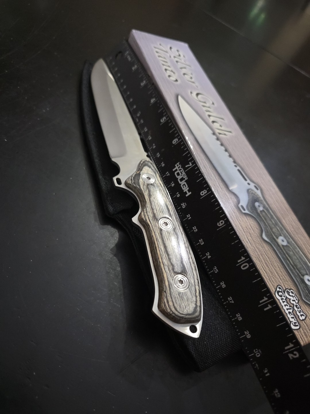 Frost Cutlery Silver Gulch Tanto With Sheath