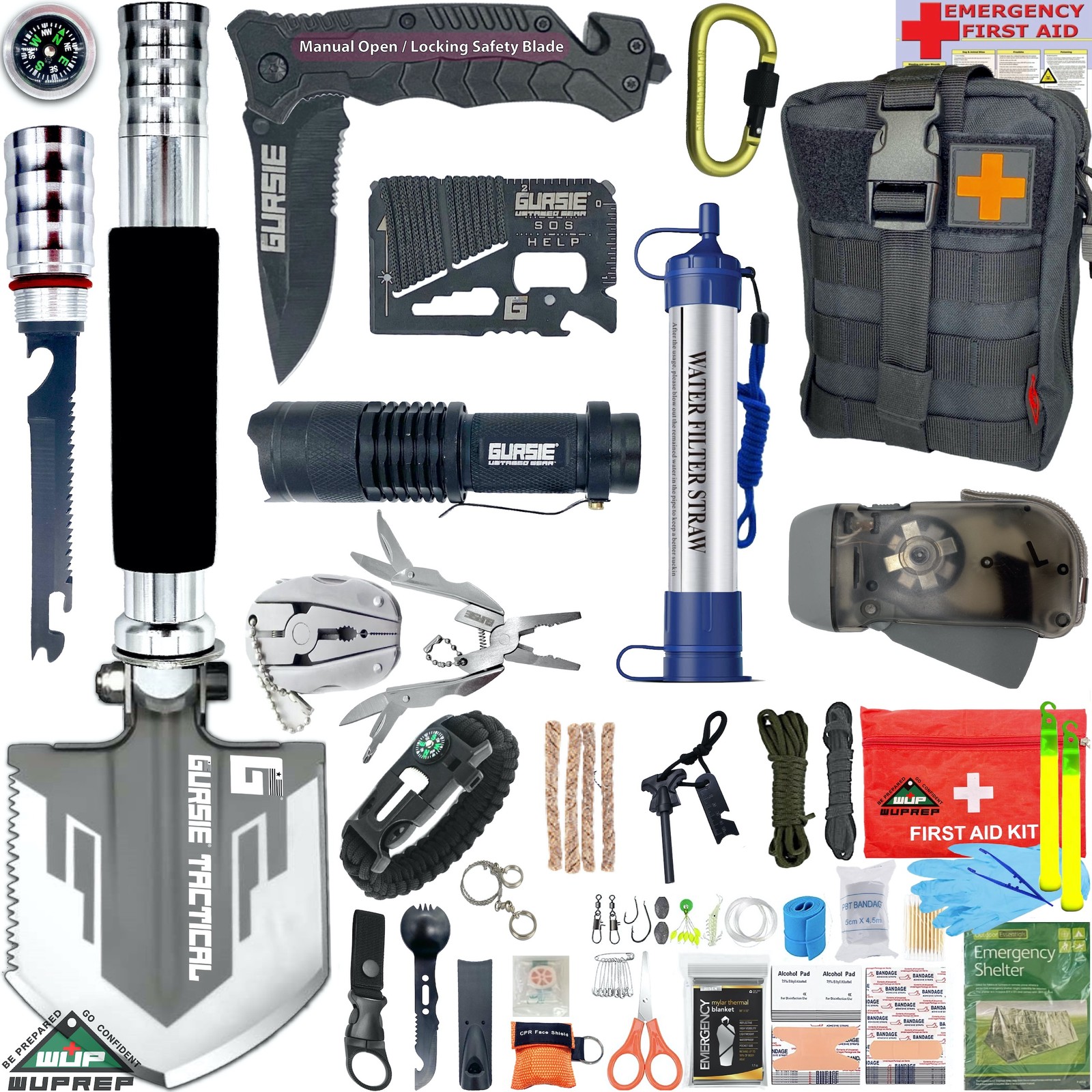 Best Unique Mens Gifts Ideas Camping Hiking Hunting Fishing Survival Gear Kit