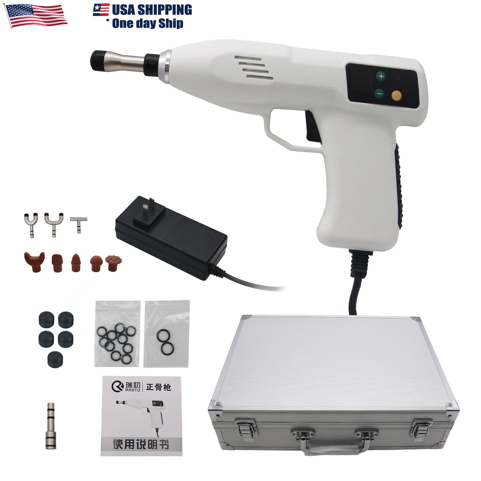 Chiropractic Adjusting Tool Gun Therapy Spine Activator Correction Massager AMCT