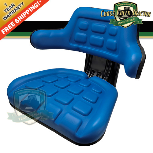 Blue Suspension Tractor Seat Wrap Back Fits Ford/Fits New Holland 600, 601, 800