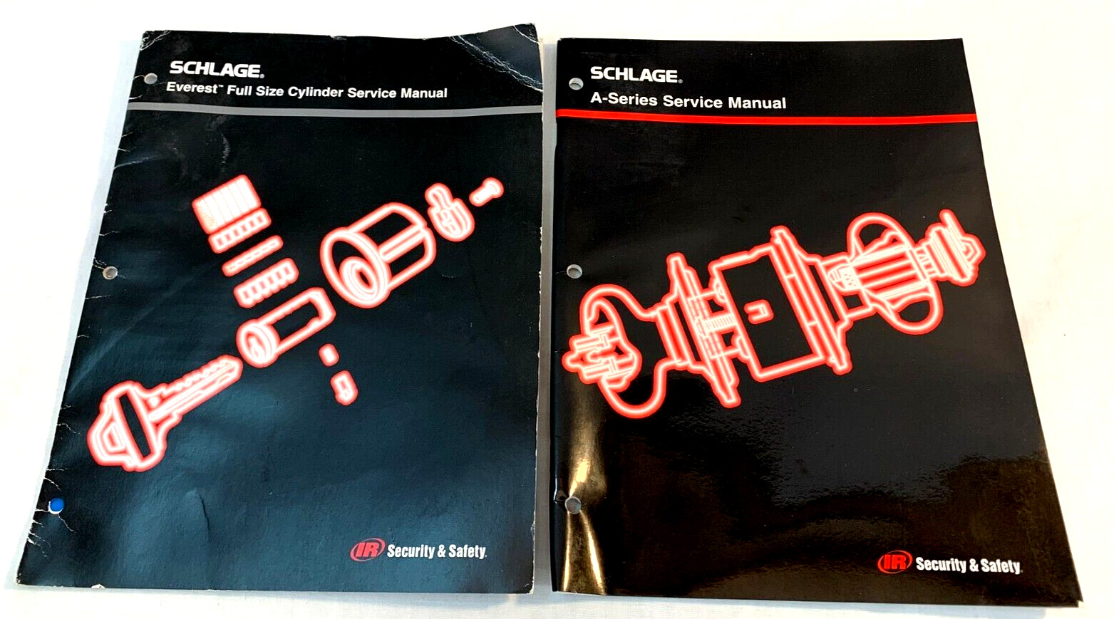 Lot of 2 SCHLAGE ~ 1997 A-Series & 2002 Everest Full Cylinder Service Manuals