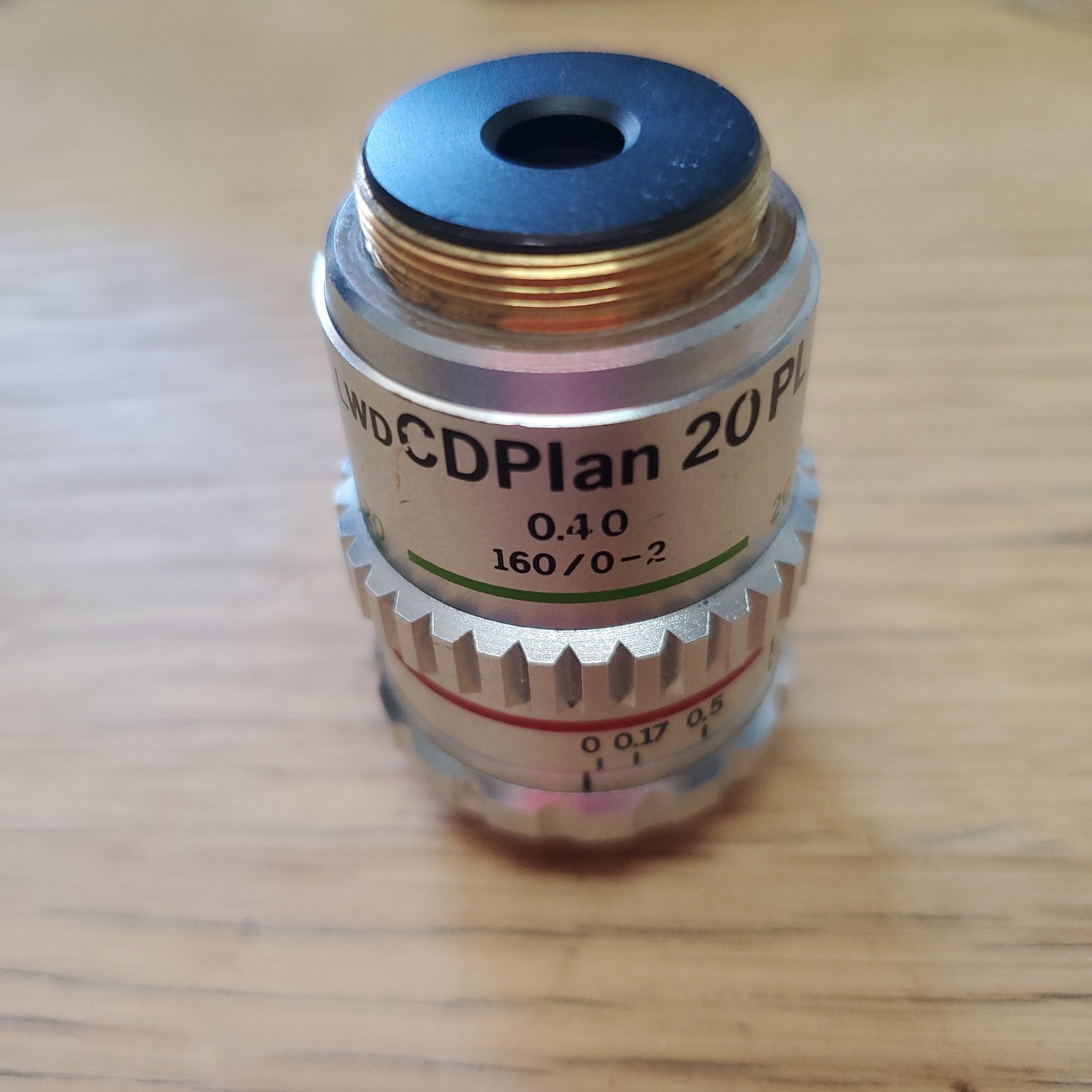 Olympus LWD CDPlan 20x PL Microscope Objective Corr. Collar Long Working Phase