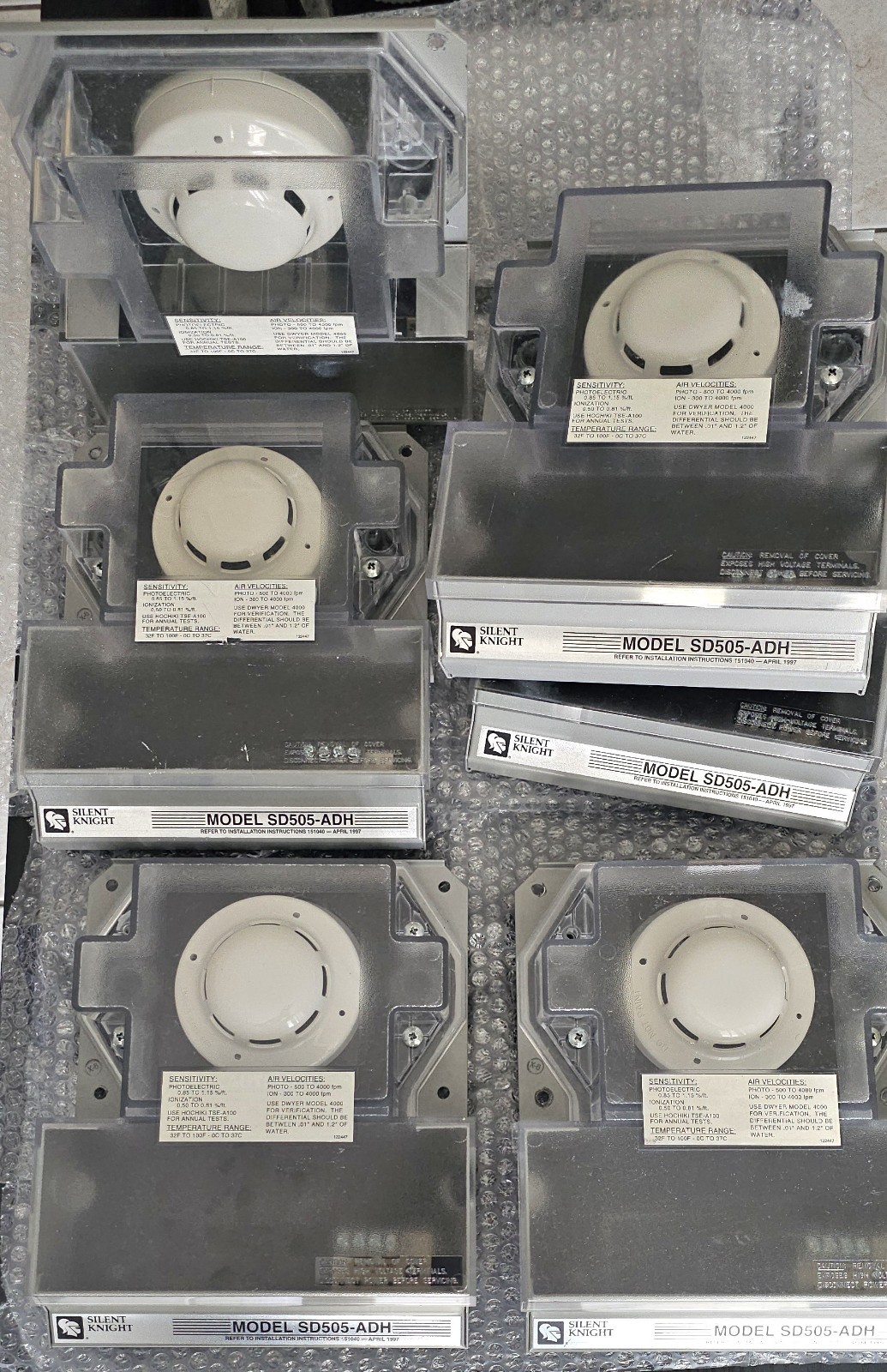 SILENT KNIGHT SD505-ADH Duct Detector(w/SD505-APS Smoke Head) EXELENT CONDITION