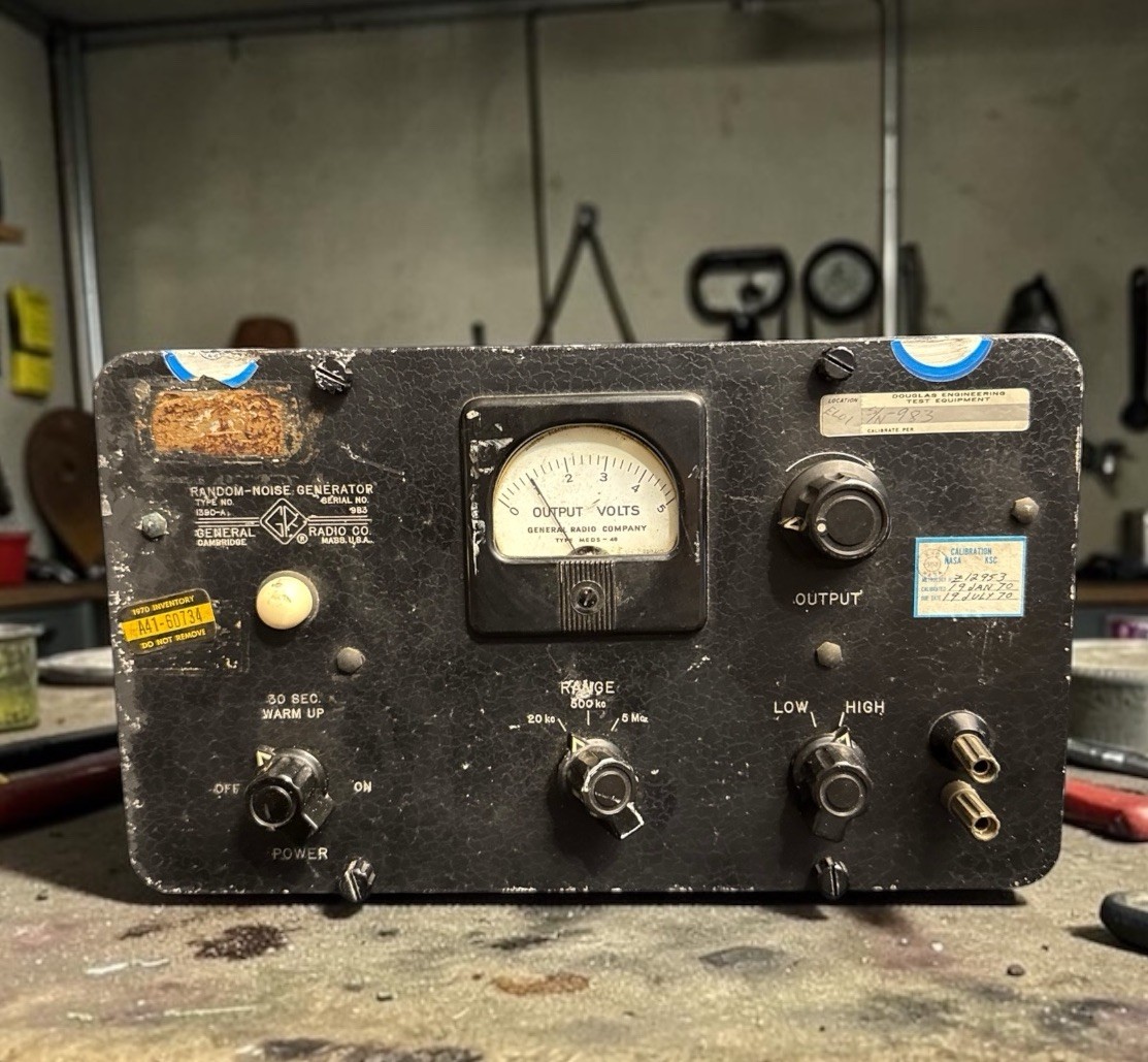 Vintage General Radio Company 1390-A Random Noise Generator NASA/ Douglas Eng.