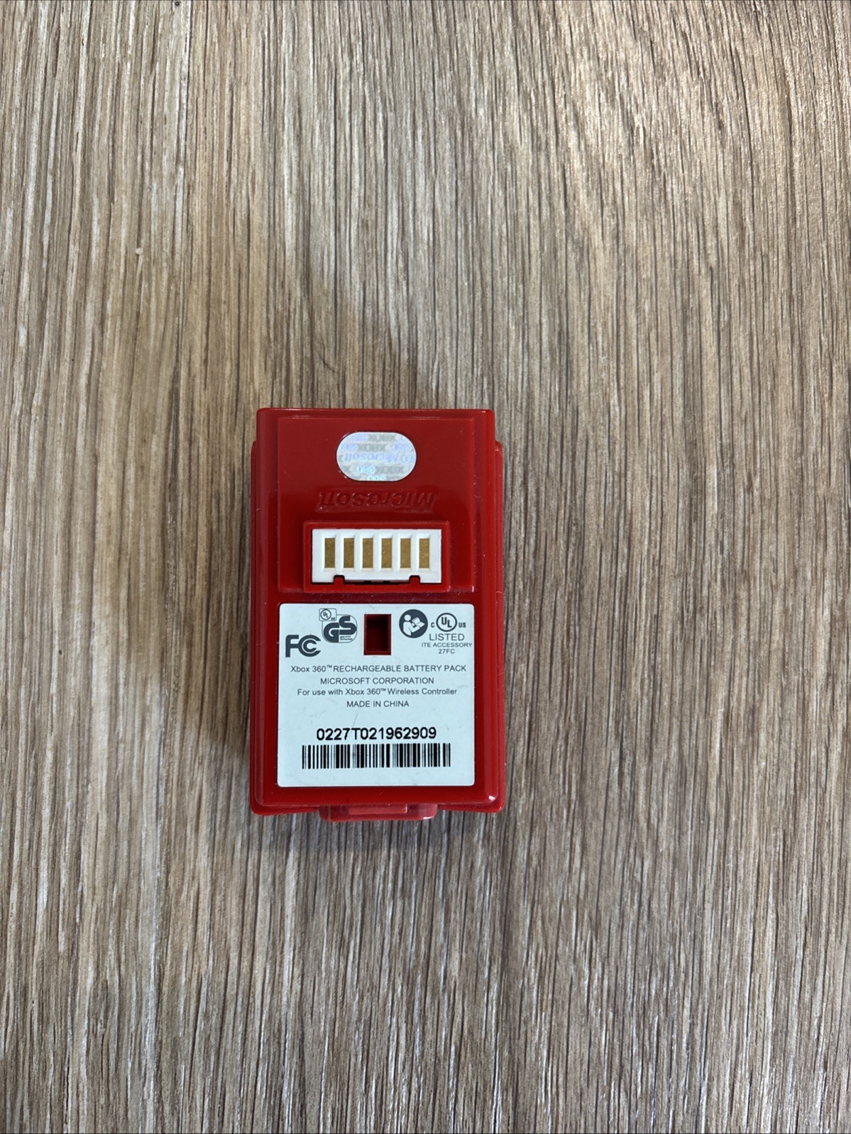 OEM Microsoft Rechargeable Battery Pack Red  Xbox 360Battery Only UNTESTED