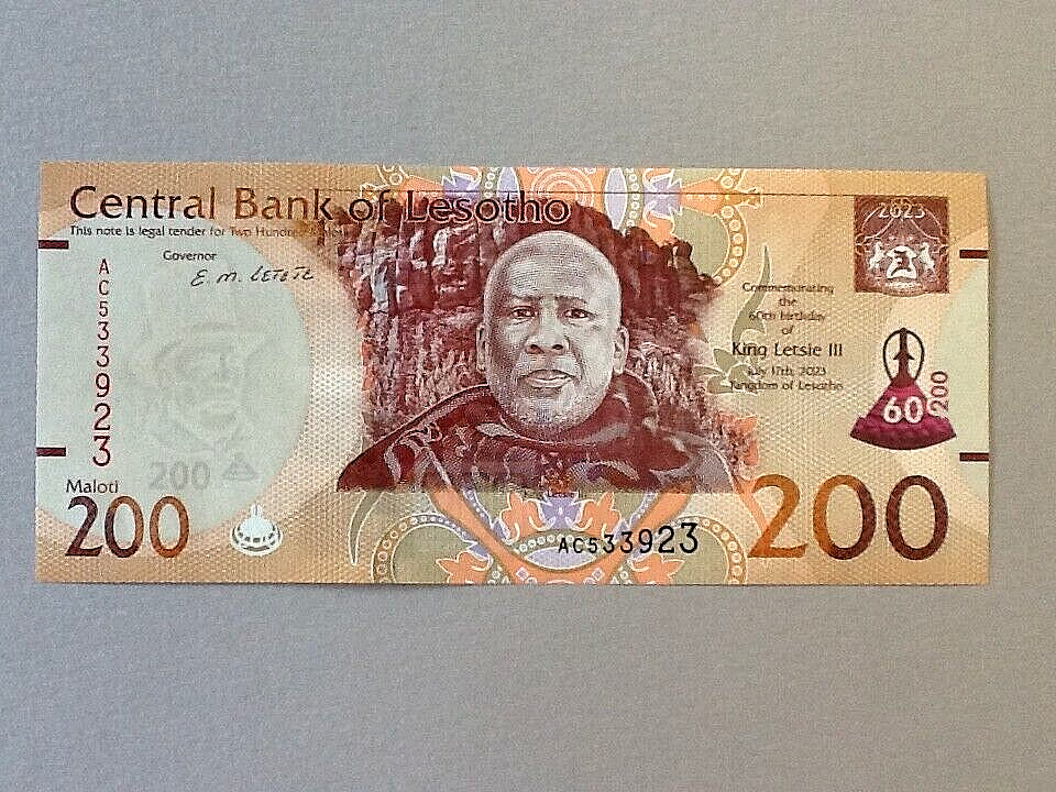 Lesotho 200 Maloti P-31 2023 Commemorative