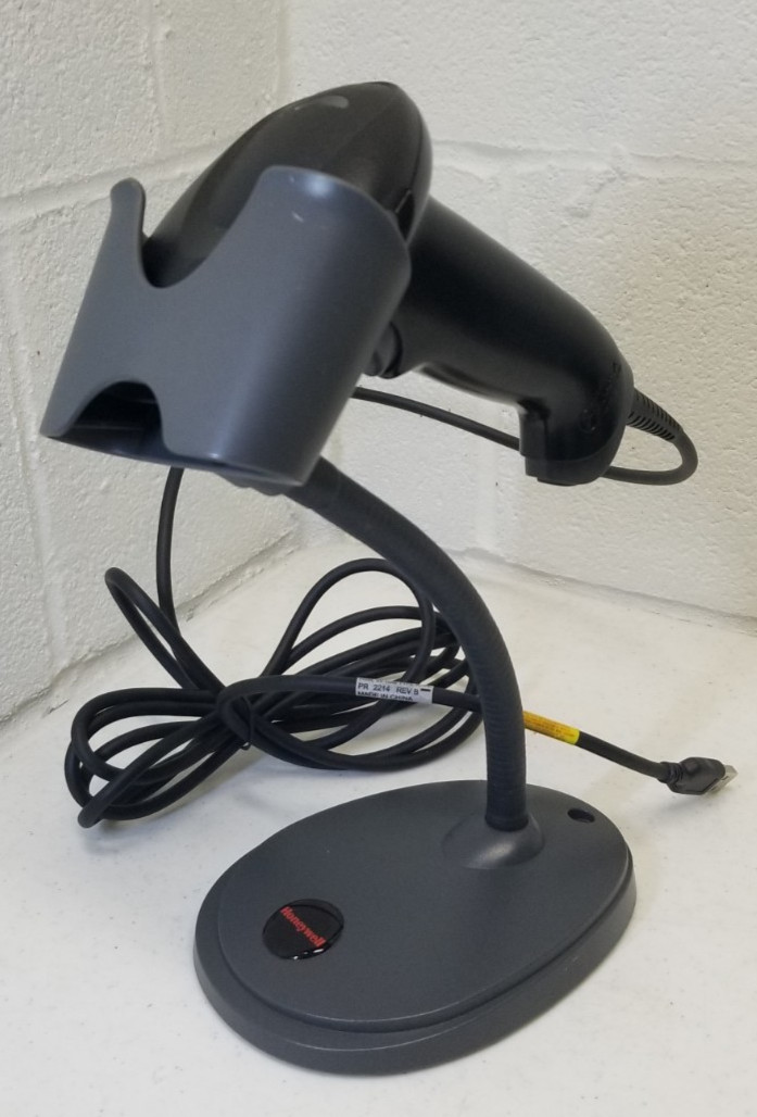 Honeywell Handheld Barcode Scanner Hyperion 1300g-2 w/ Stand Black Tested EL5