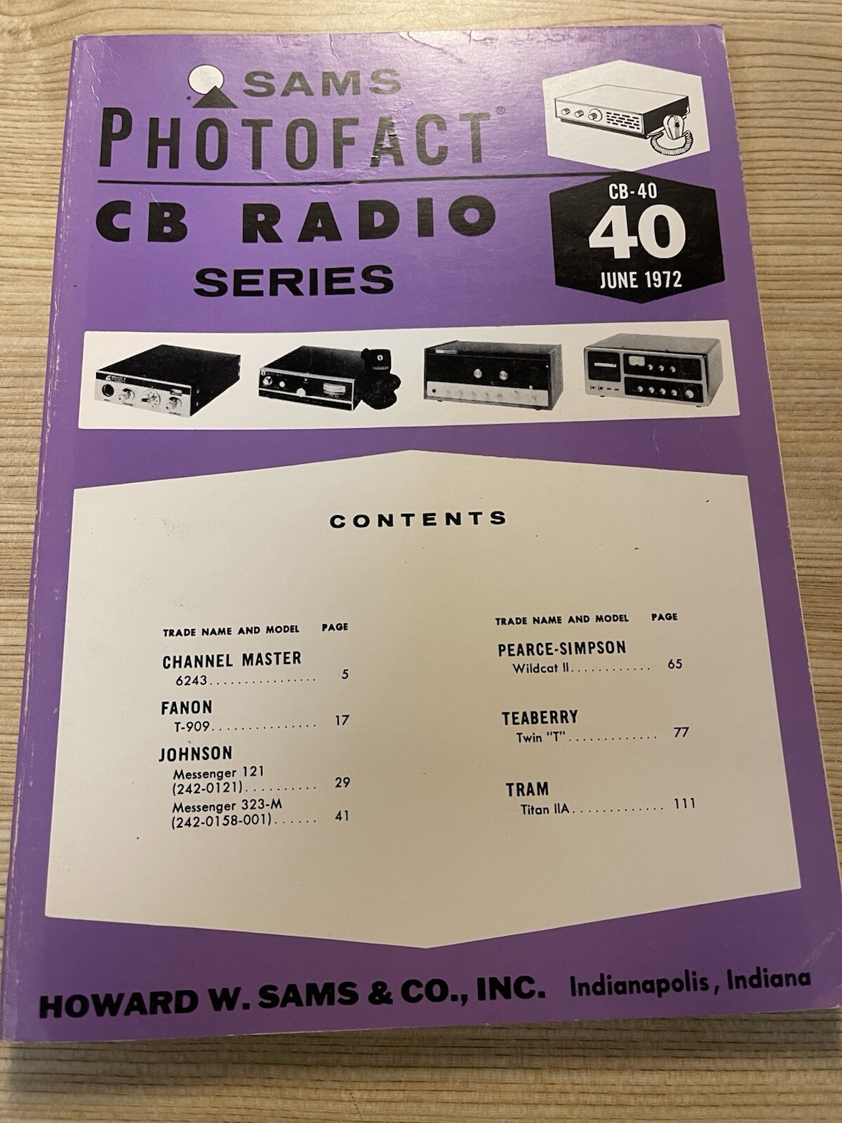 Sam’s Photo Fact, Cb Radio Series 40, June 1972