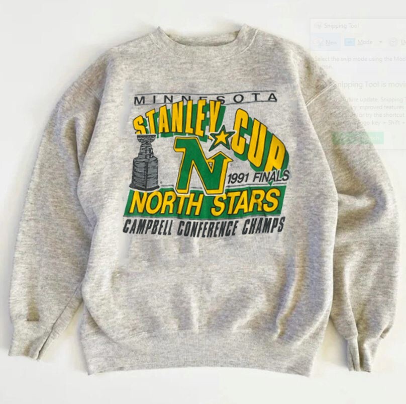 NHL Minnesota North Stars graphic ash color Sweatshirt men women KV22274