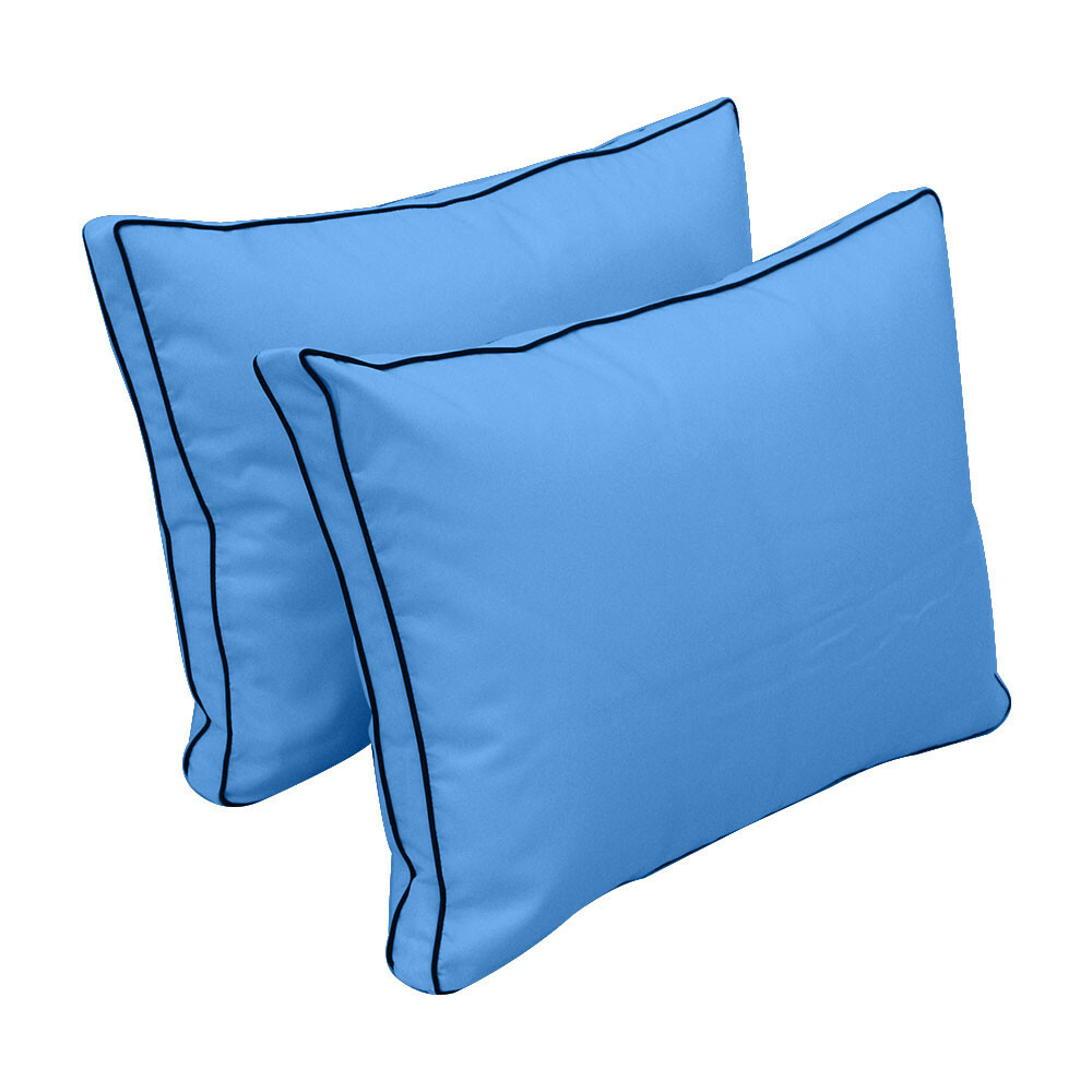 |COVER ONLY| STYLE 1 Crib Bolster Pillow Daybed Porch Swing Contrast Trim AD102