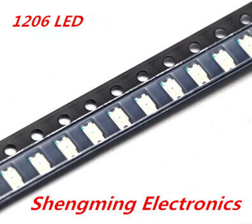 100pcs 1206 Red LED lamp beads SMD LED