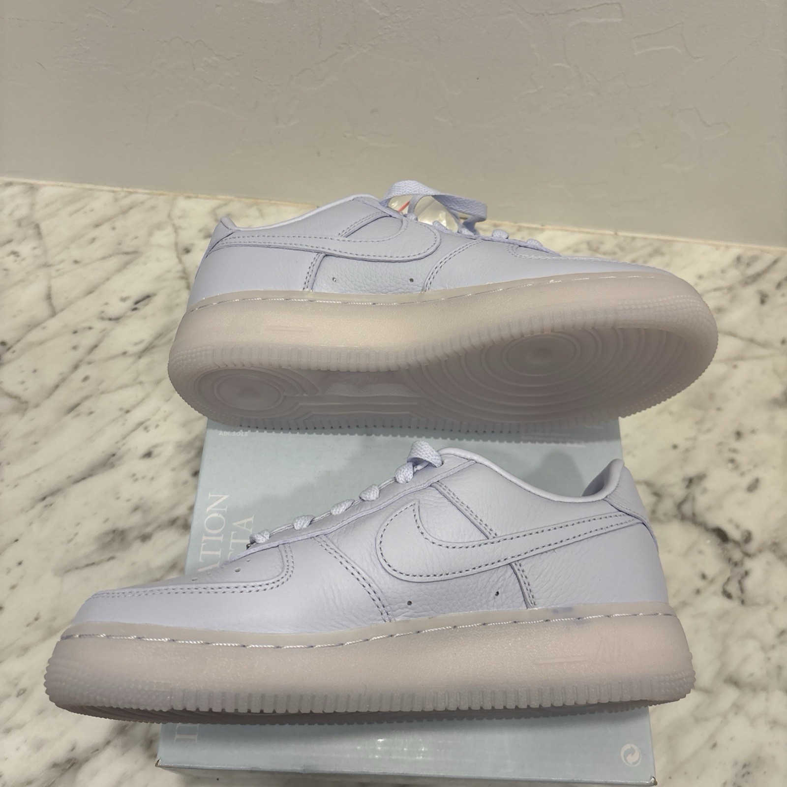 Nike Air Force 1 x NOCTA Drake Palest Purple Sneakers, Size 5.5Y / 7W HQ1772-500