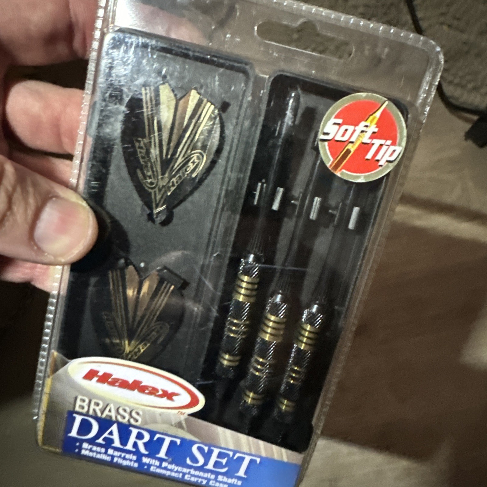 Halex Brass 15 Grams Brass Soft Tip Darts w/ Carrying Case