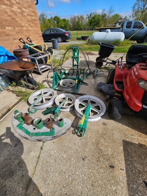 Greenlee 6001 6500lb Puller NICE FULL KIT WITH EXTRAS