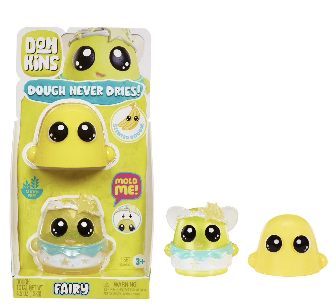 DohKins Fairy Single Pack Character - Dough Never Dries, Ages 2+