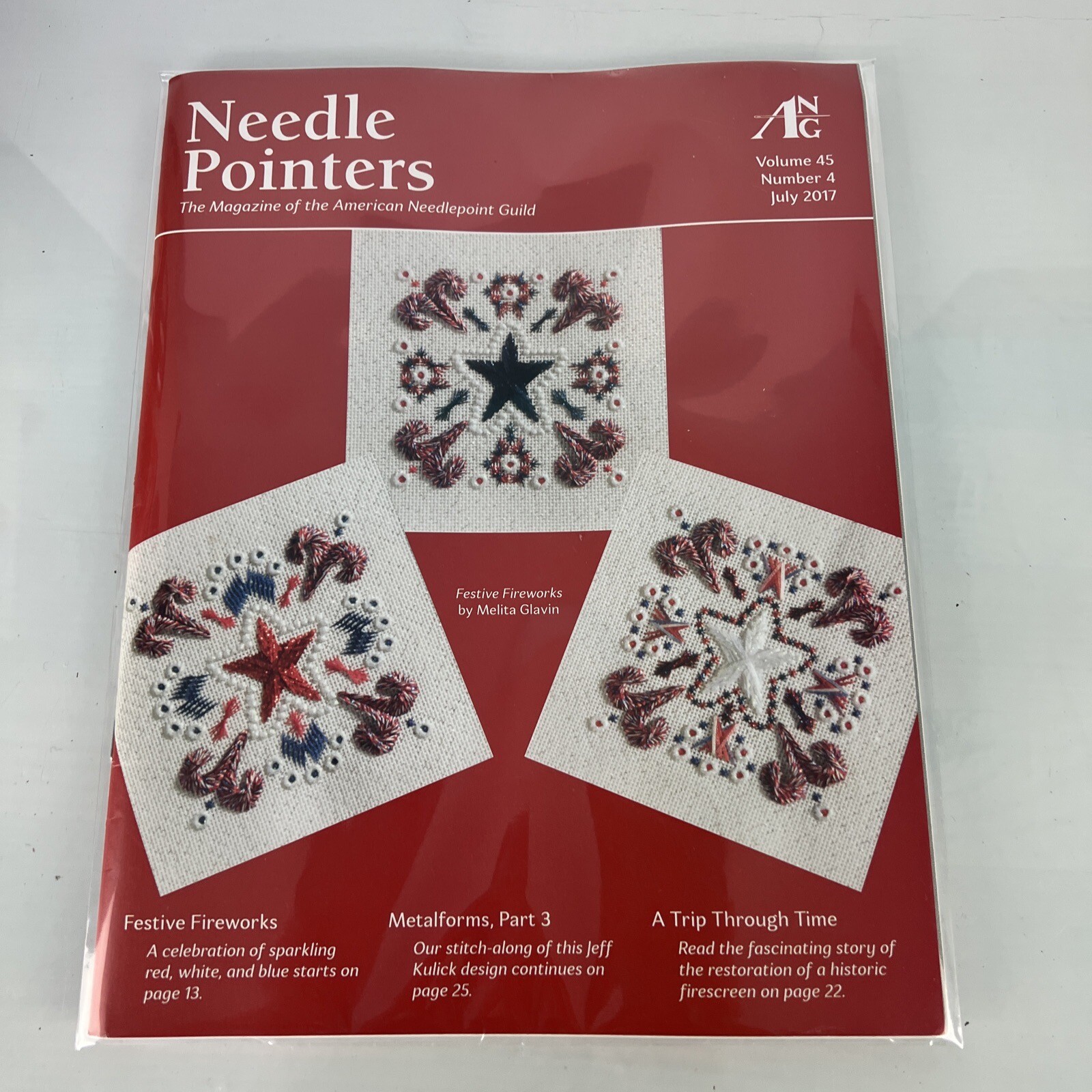 July 2017 NEEDLE POINTERS magazine by The American Needlepoint Guild Inc.