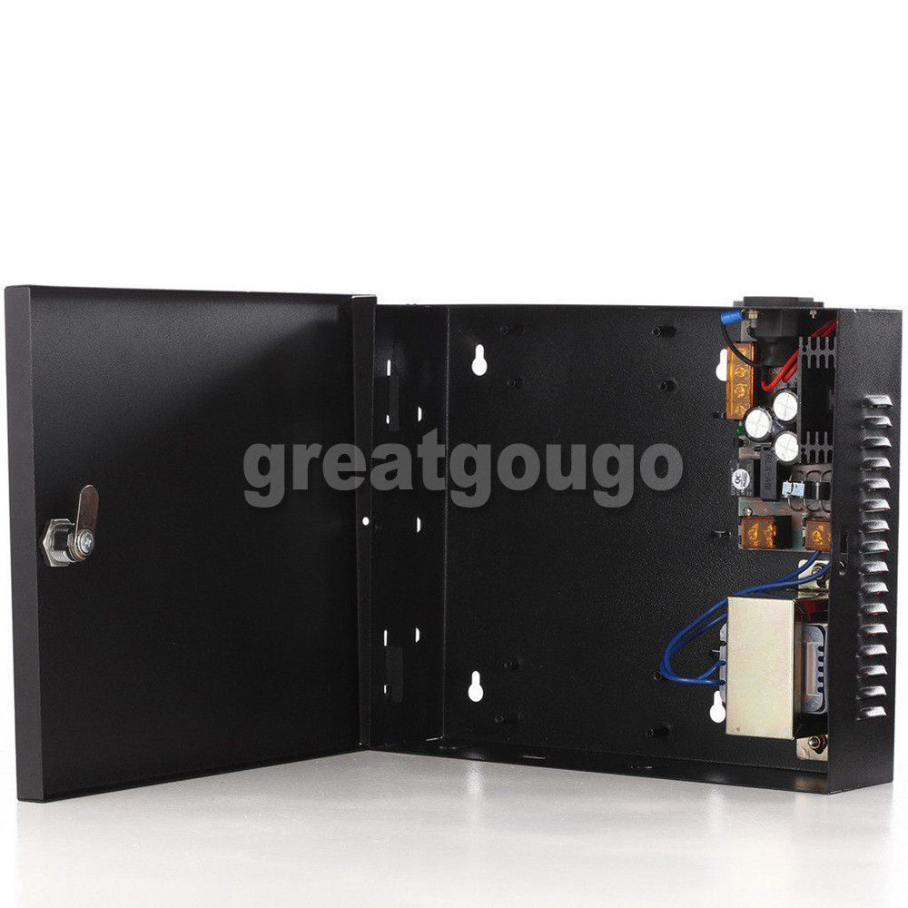 4 Door 4 Readers TCP/IP Access Control System 220V Power Supply Box Software T&