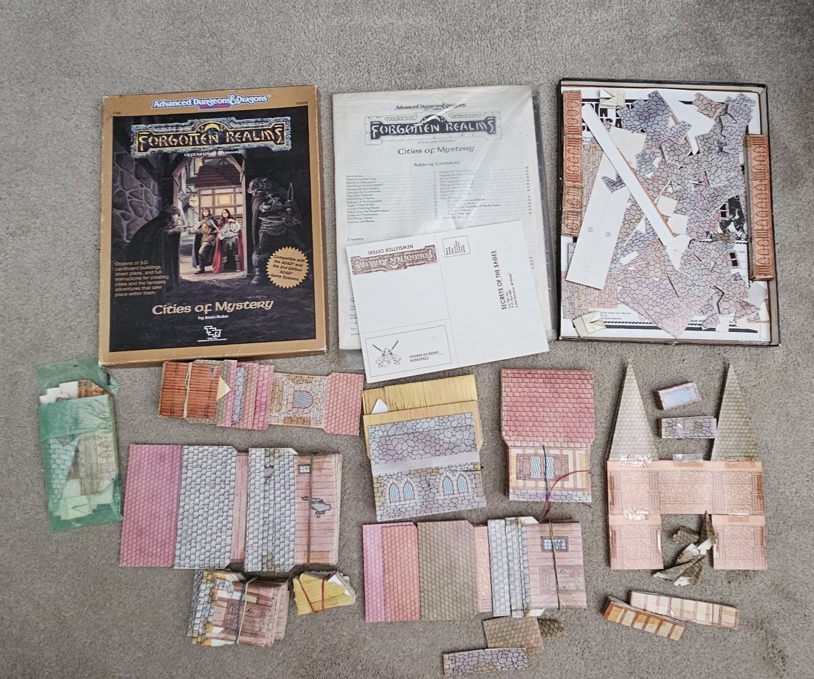 Cities of Mystery Forgotten Realms  Accessory Set AD&D 2nd Ed TSR 9262 FR8