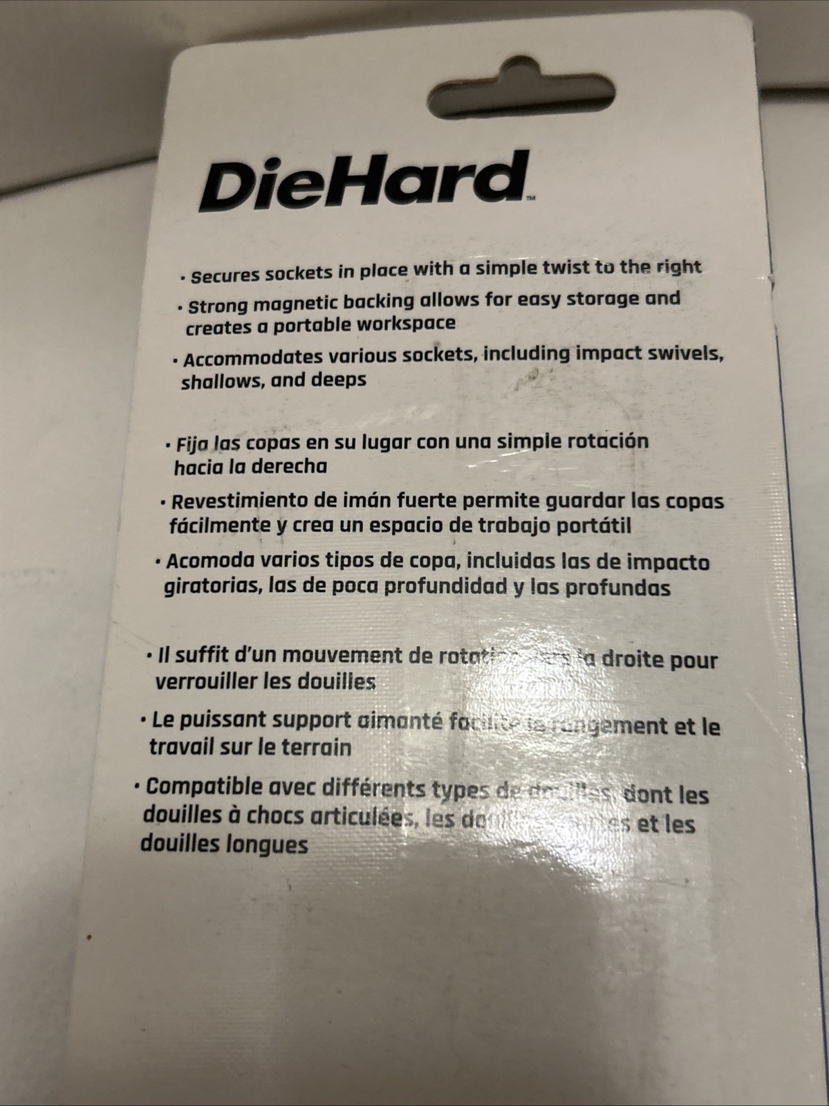 Diehard Tools 1/2” Drive Metric Magnetic Socket Rail, DH50137