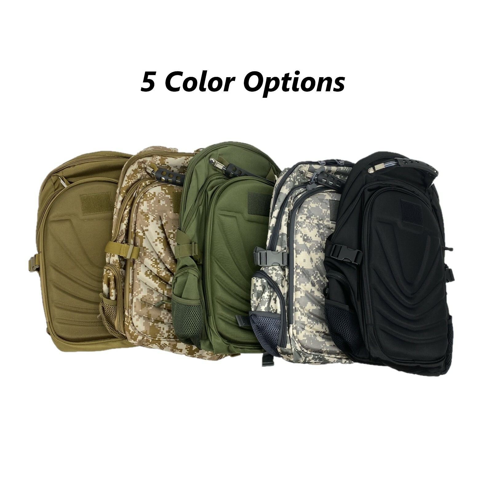 Heavy Duty Canvas Laptop Backpack Tactical Military Style Travel Bag Day Bag USB
