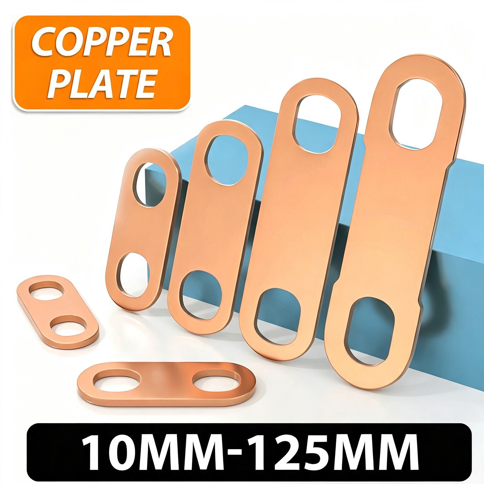 Thick 1.2/1.5mm Copper Plate Connector Terminal Battery Connectors Heating Pipe